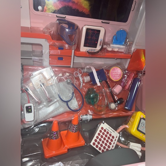 Toys Our Generation Rescue Ambulance Playset With Electronics For 18 Dolls Poshmark